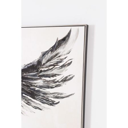 SET DE 2 CUADROS IMPRESOS Y AL ÓLEO, MARCO PLATA 80X80X3,5 CM CADA UNO. TOTAL 160x60 CM