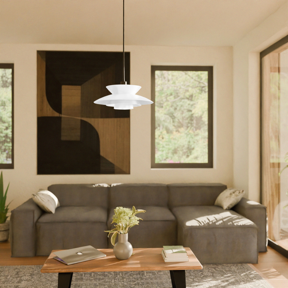 LÁMPARA TECHO DINA. BLANCO MATE.