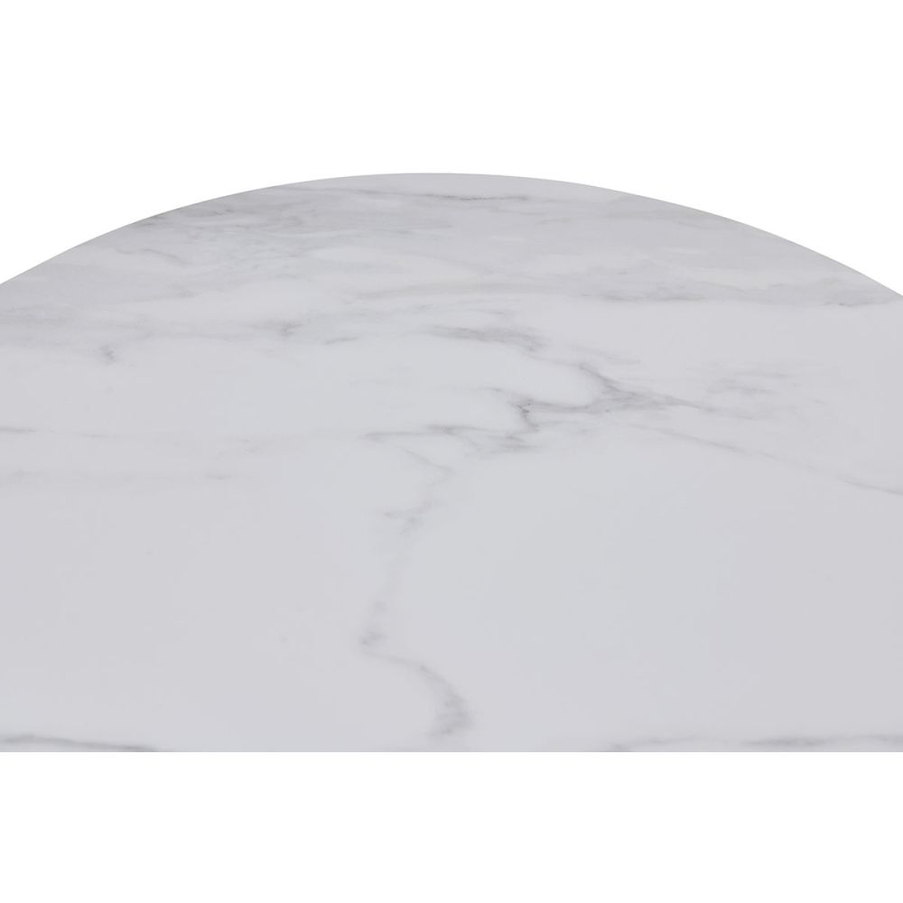 MESA COMEDOR TAPA OVALADA 200*90*75CM, TAPA PORCELANICO BLANCO, PIE CHAPA ROBLE