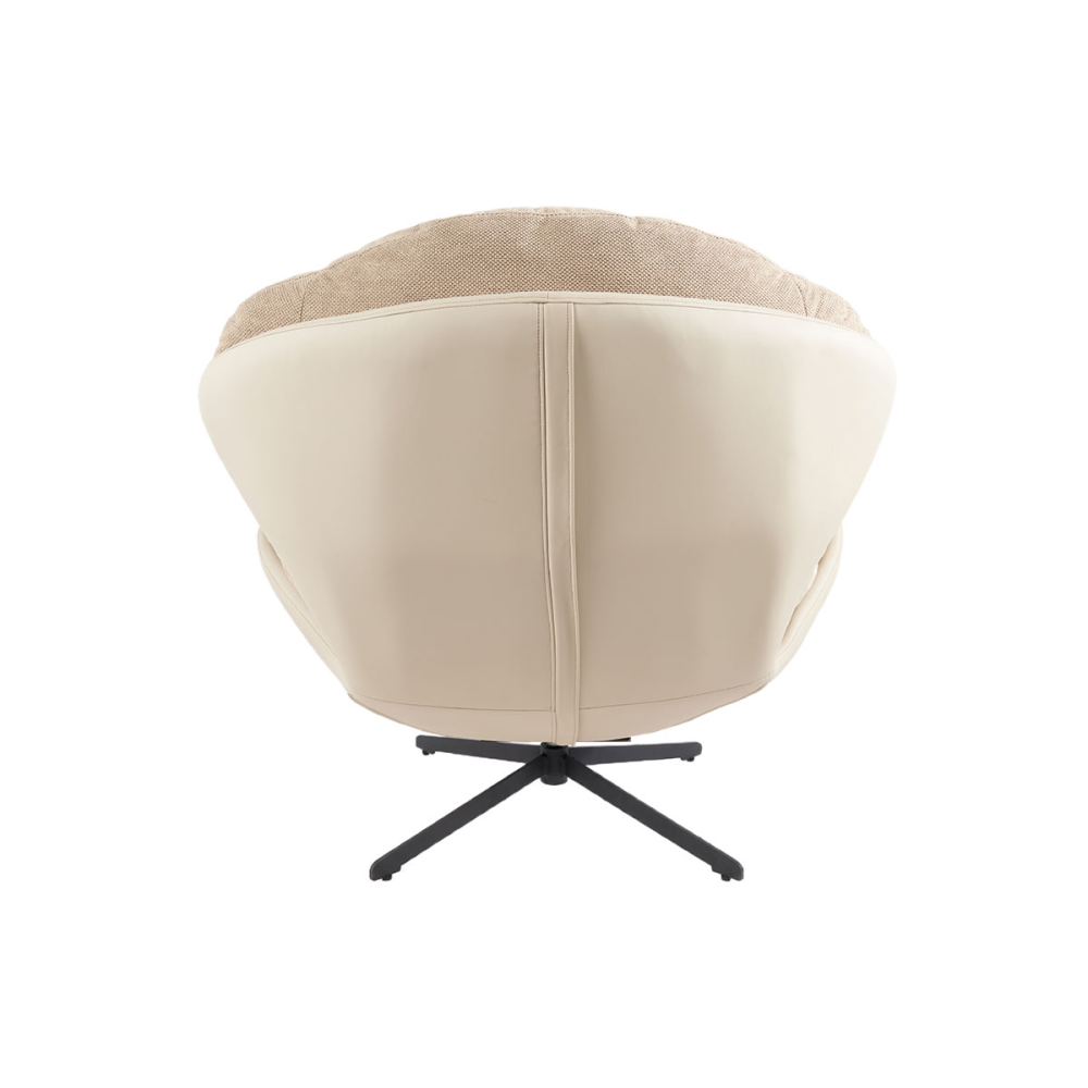 SILLON EGG GIRATORIO 360º. TAPIZADO INTERIOR BEIGE (ANTIMANCHAS Y ANTIARAÑAZOS MASCOTAS) 91*98*100 CM