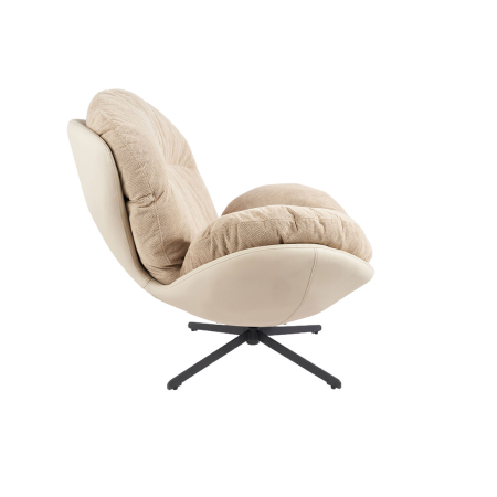 SILLON EGG GIRATORIO 360º. TAPIZADO INTERIOR BEIGE (ANTIMANCHAS Y ANTIARAÑAZOS MASCOTAS) 91*98*100 CM