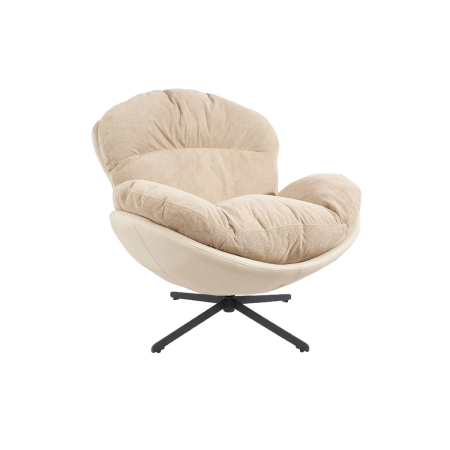 SILLON EGG GIRATORIO 360º. TAPIZADO INTERIOR BEIGE (ANTIMANCHAS Y ANTIARAÑAZOS MASCOTAS) 91*98*100 CM