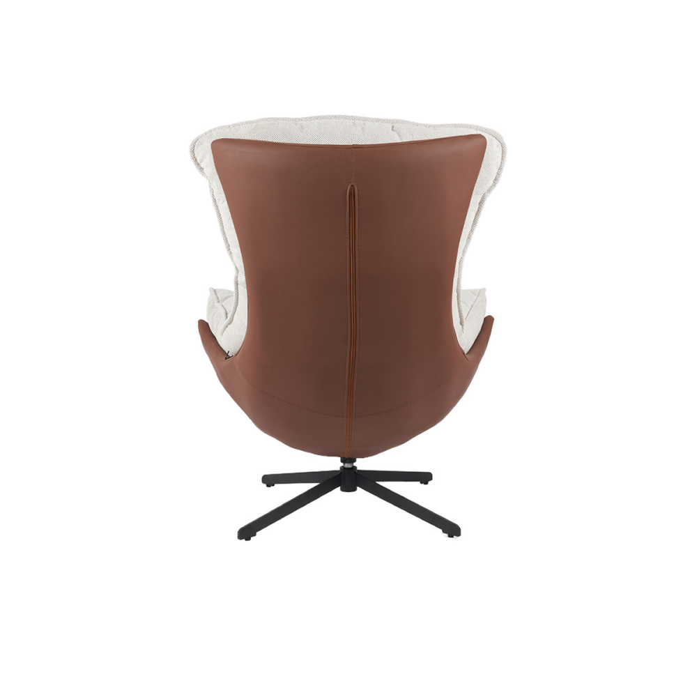 SILLON HANS GIRATORIO 360º. TAPIZADO TERRACOTA  (ANTIMANCHAS Y ANTIARAÑAZOS MASCOTAS) 102*102*87 CM