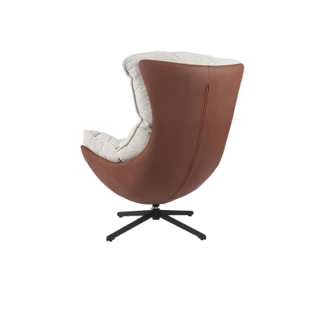 SILLON HANS GIRATORIO 360º. TAPIZADO TERRACOTA  (ANTIMANCHAS Y ANTIARAÑAZOS MASCOTAS) 102*102*87 CM