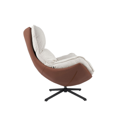 SILLON HANS GIRATORIO 360º. TAPIZADO TERRACOTA  (ANTIMANCHAS Y ANTIARAÑAZOS MASCOTAS) 102*102*87 CM