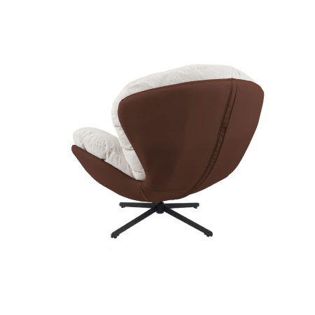 SILLON EGG GIRATORIO 360º. TAPIZADO INTERIOR TERRACOTA (ANTIMANCHAS, IGNIFUGO, ANTIARAÑAZOS MASCOTAS) 91*98*100 CM