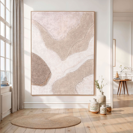 CUADRO OLEO RELIEVE, CON MARCO 150*200 CM.