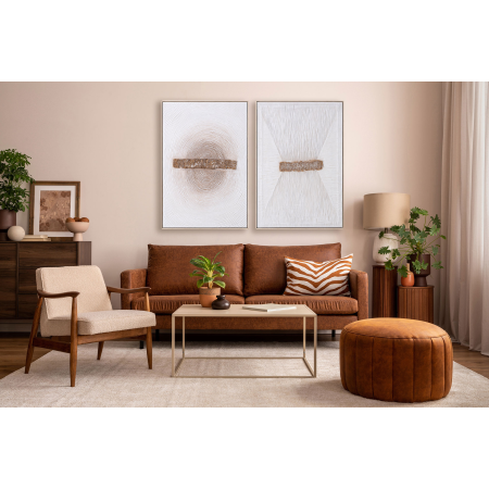 SET 2 CUADROS OLEO 120*80*3.5 CM CON MARCO MADERA