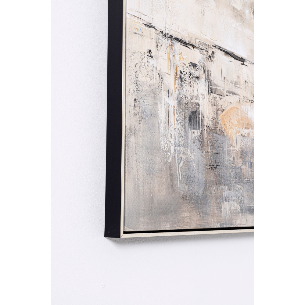 SET 2 CUADROS OLEO 80*80 CM. CON MARCO MADERA