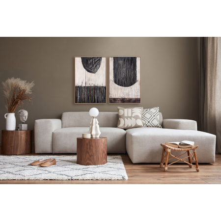 SET 2 CUADROS OLEO CON MARCO MADERA 60*90*3.5 CM