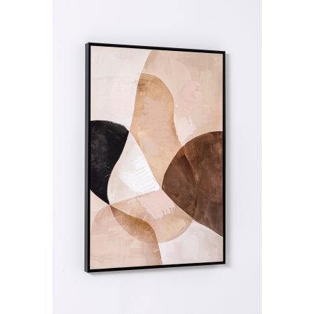 SET 2 CUADROS OLEO CON MARCO MADERA 60*90*3.5 CM