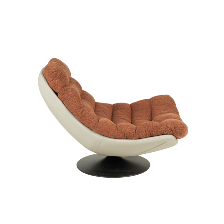 SILLON ARTI GIRATORIO 360º. TAPIZADO CALDERA JASPEADO Y EXTERIOR BEIGE (ANTIMANCHAS, IGNIFUGO, ANTIARAÑAZOS MASCOTAS) 92*110*78 CM