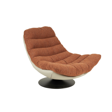 SILLON ARTI GIRATORIO 360º. TAPIZADO CALDERA JASPEADO Y EXTERIOR BEIGE (ANTIMANCHAS, IGNIFUGO, ANTIARAÑAZOS MASCOTAS) 92*110*78 CM