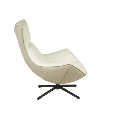 SILLON HANS GIRATORIO 360º. TAPIZADO BEIGE (ANTIMANCHAS, IGNIFUGO, ANTIARAÑAZOS MASCOTAS) 102*102*87 CM