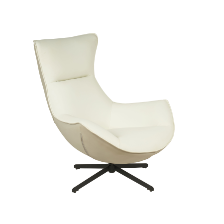 SILLON HANS GIRATORIO 360º. TAPIZADO BEIGE (ANTIMANCHAS, IGNIFUGO, ANTIARAÑAZOS MASCOTAS) 102*102*87 CM