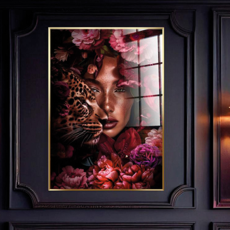 CUADRO MARCO NEGRO FOTO CRISTAL TEMPLADO 120*80 CM