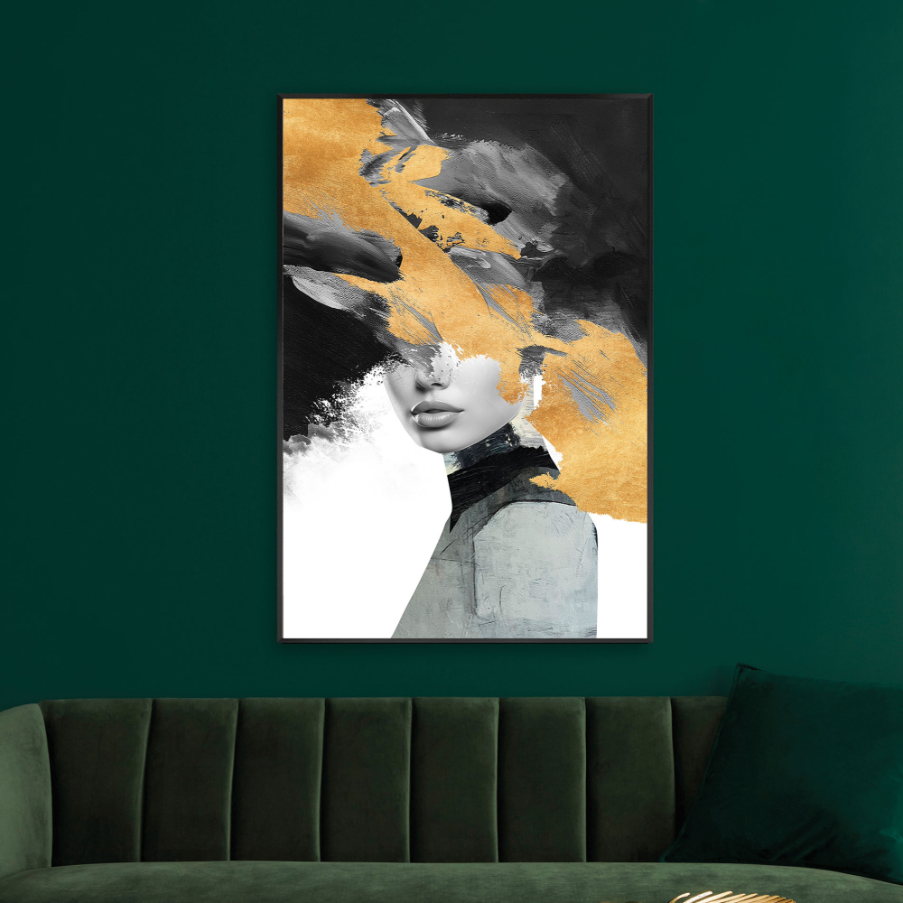 CUADRO MARCO NEGRO FOTO CRISTAL TEMPLADO 120*80 CM