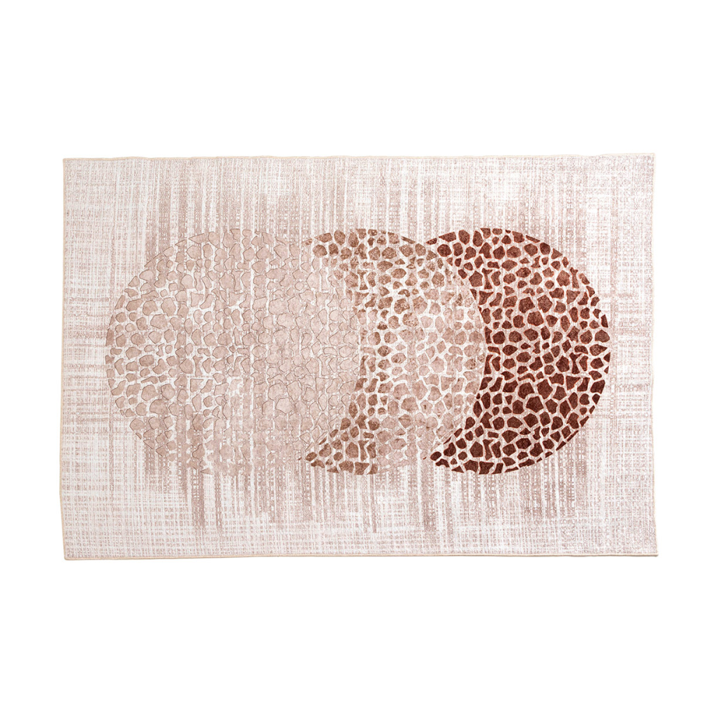 ALFOMBRA DE TEXTURA Y CIRCULOS 160*230 CM