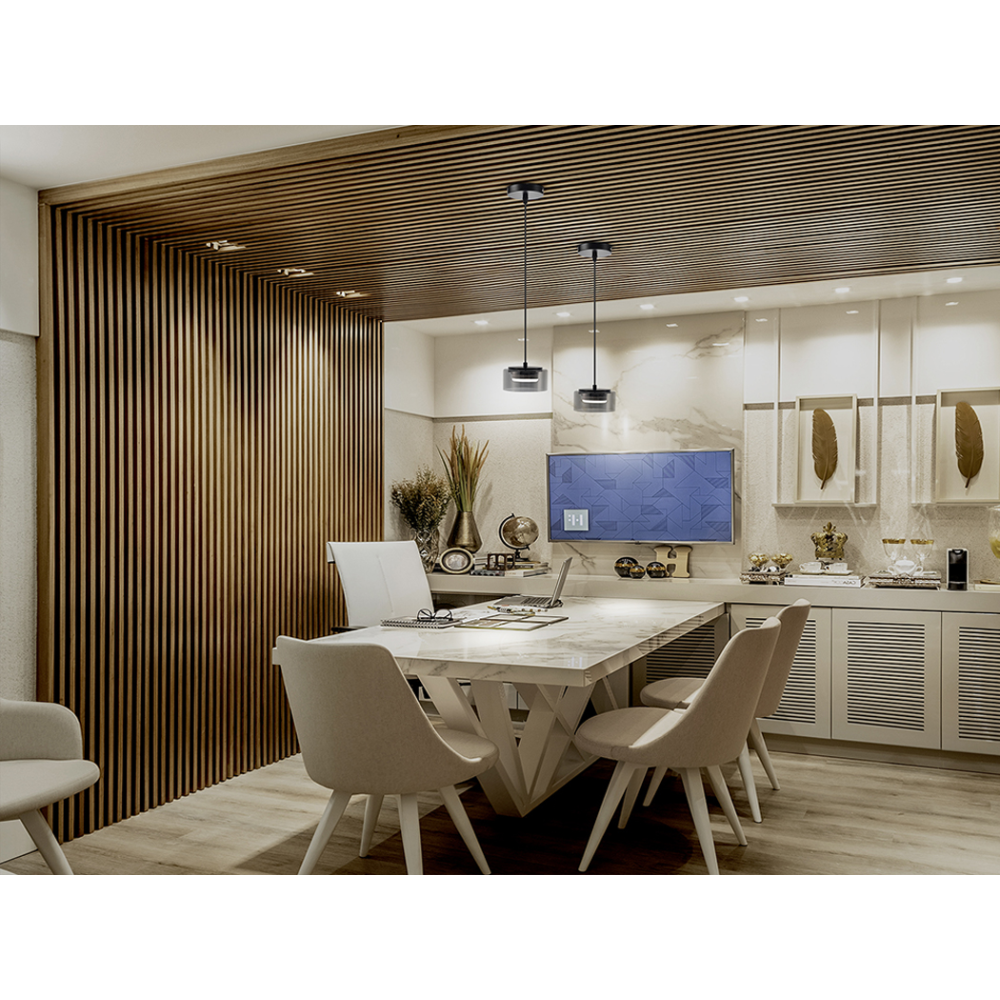 I3-OLAIA- LAMPARA 1L NEGRO-SMOKY