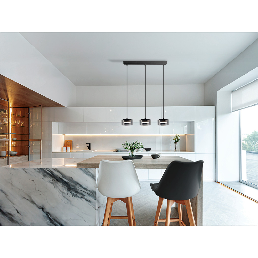 I3-OLAIA- LAMPARA 3L NEGRO-SMOKY