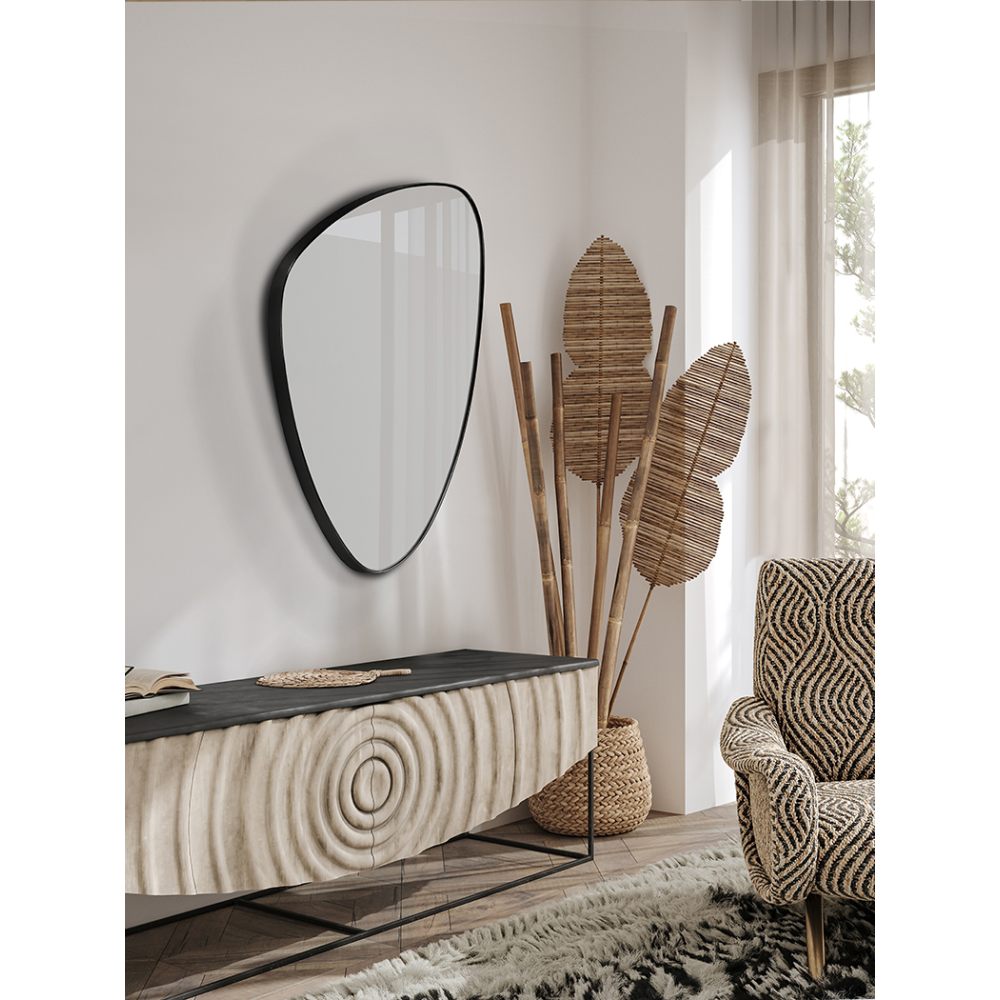 ORIO-ESPEJO TRIANG 84X55 NEGRO