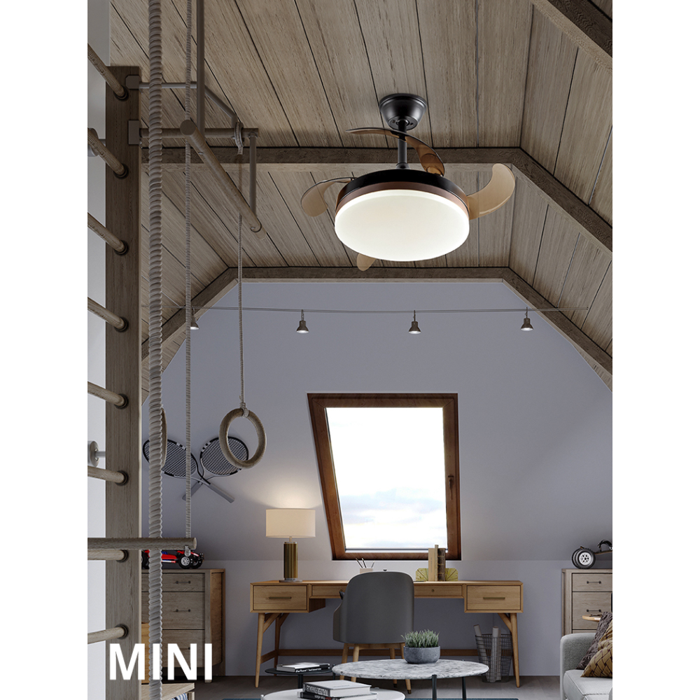 VENTO MINI-VENTILADOR NEGRO D40/90 DIM