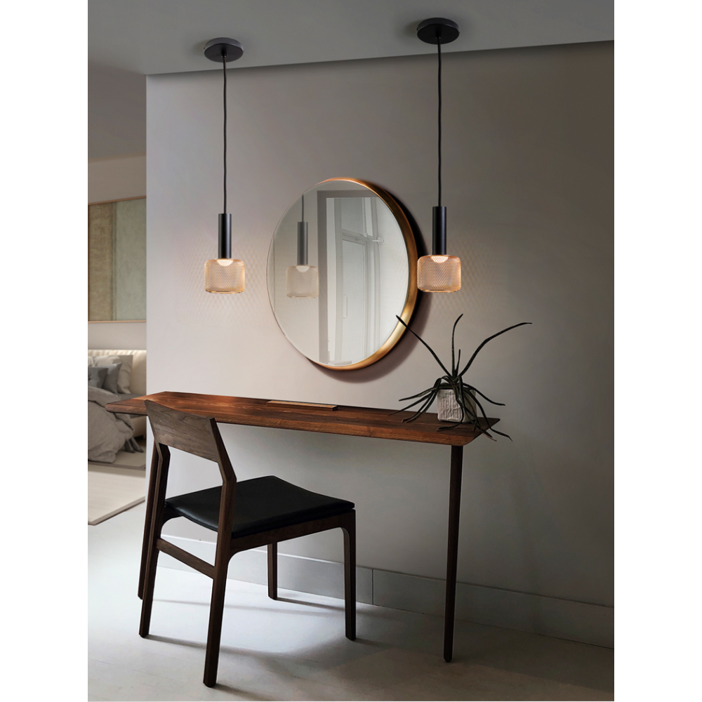 LAMPARA 1L ?SINCRO? NEGRO/ORO