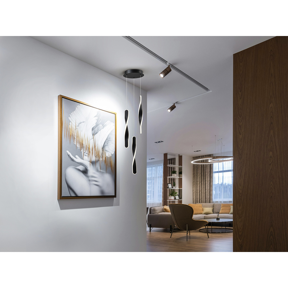 TWIST-LAMPARA 3L NEGRO