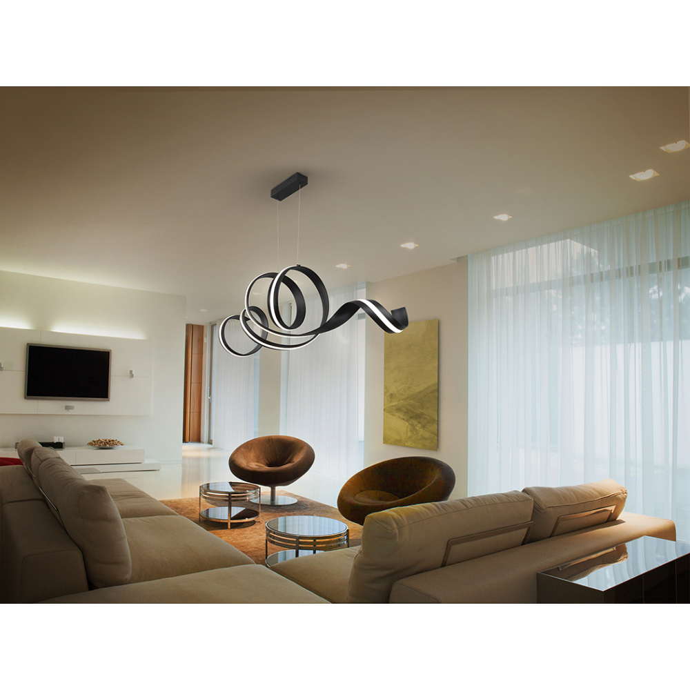 AMARA-LAMPARA HORIZONTAL-NEGRO MATE