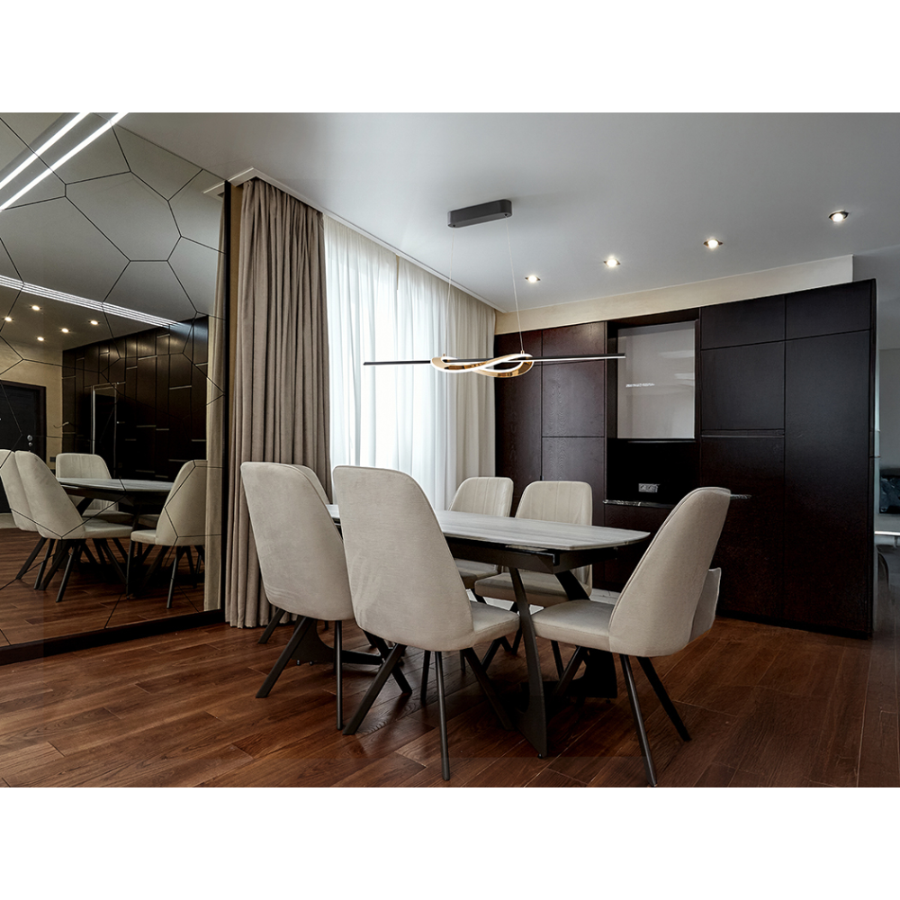 ENORA- LAMPARA - NEGRO / DORADO