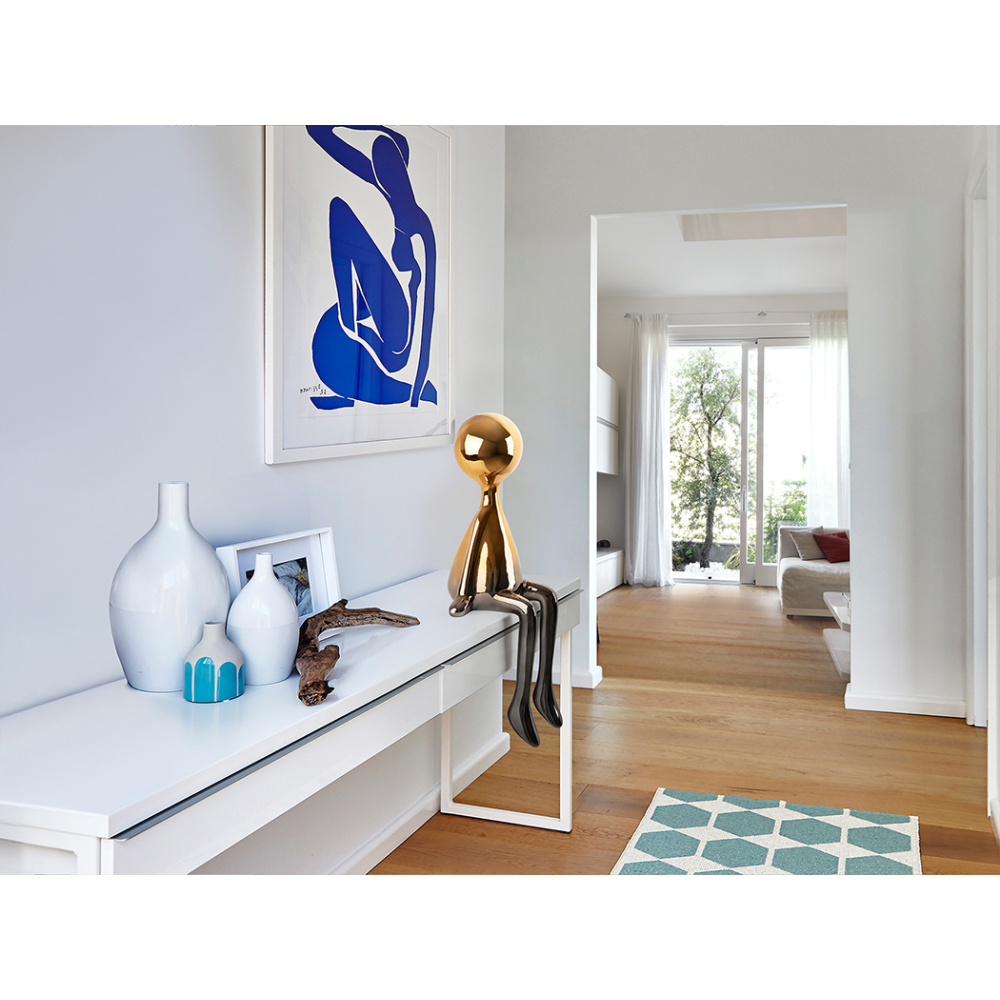 SIT DOWN- FIGURA -GRIS/NARANJA