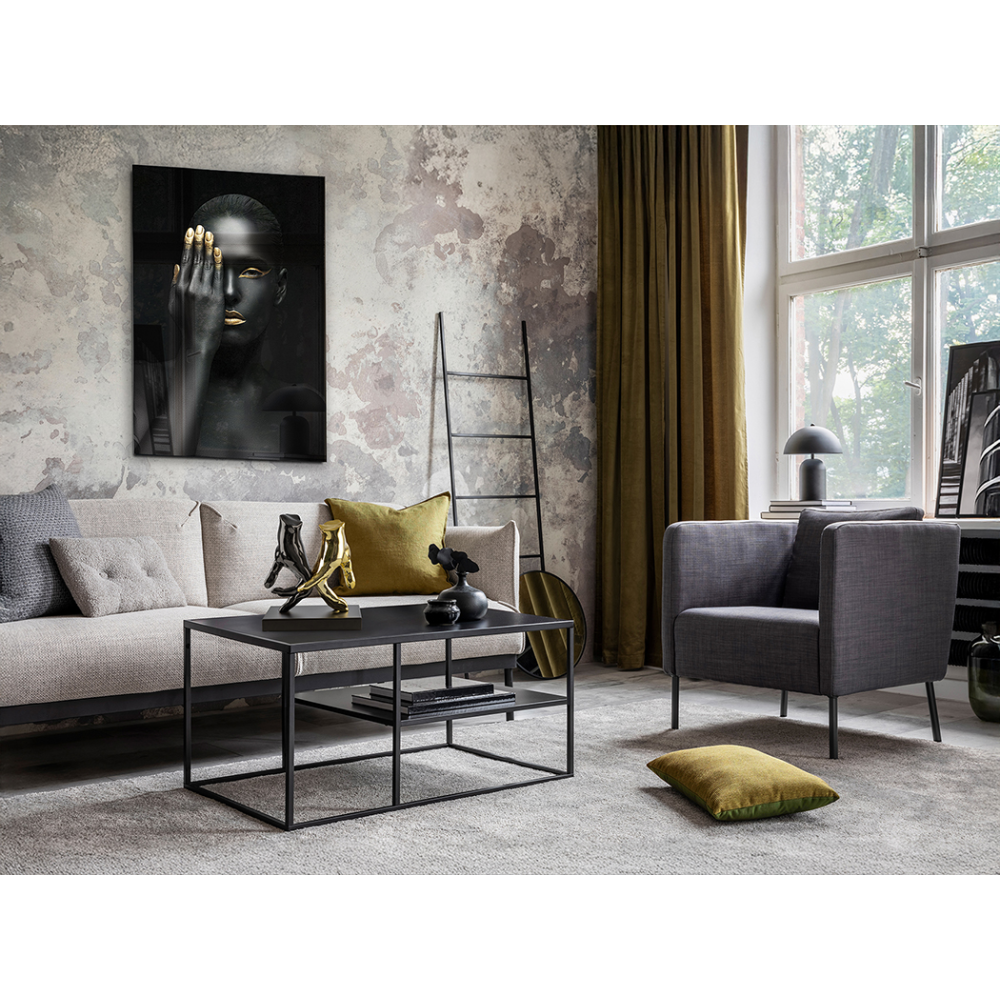 MANOS- FIGURA -GRIS/ORO