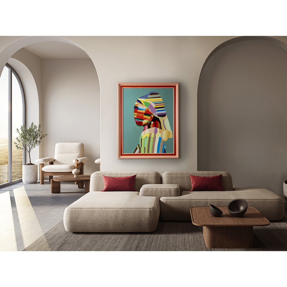 JOVEN CON PERLA POP-PINTURA 84X104