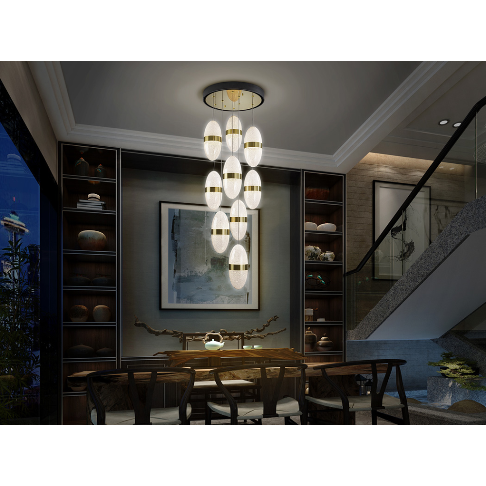 GARDEN- LAMPARA 9L NEGRO-BRONCE