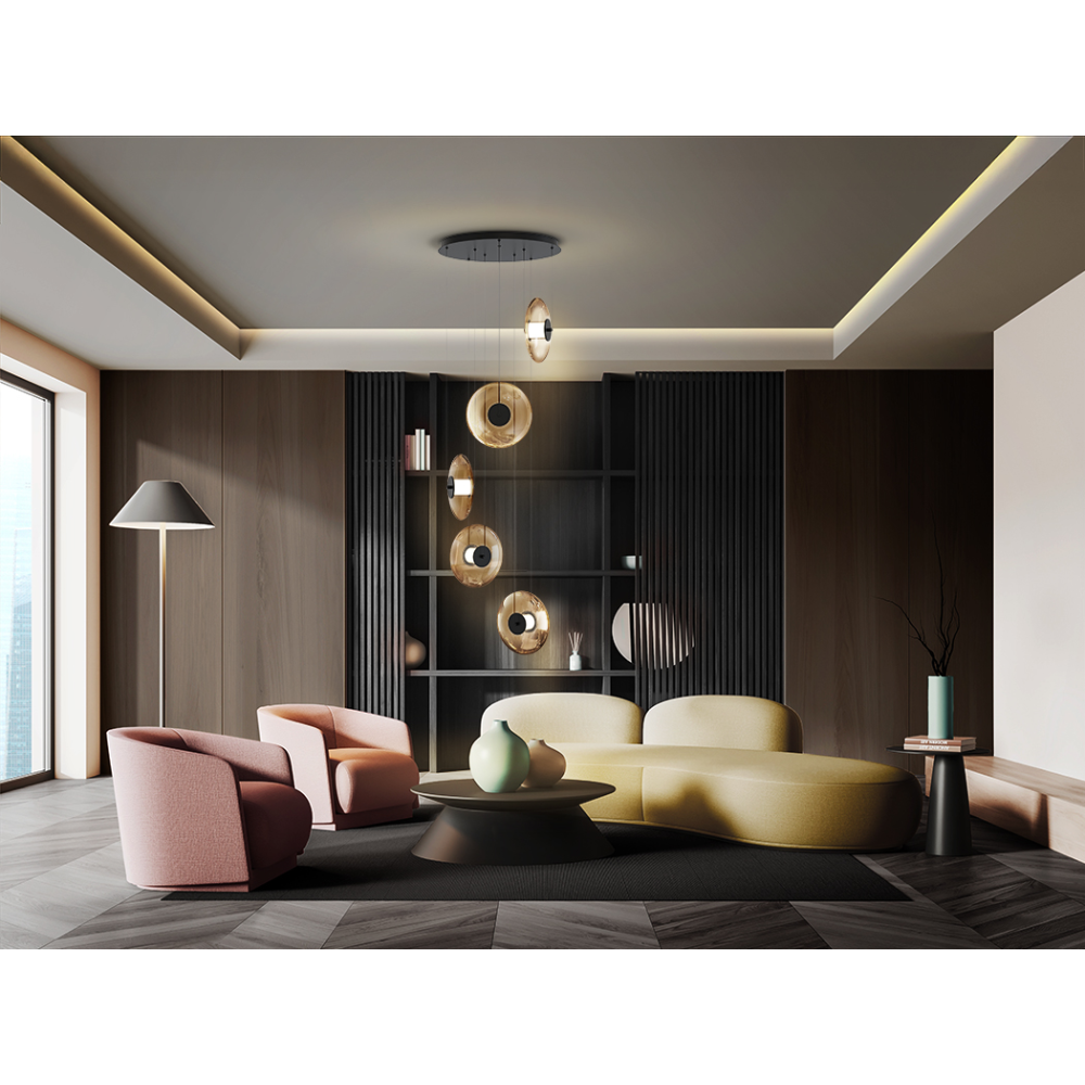 DIABOLO- LAMPARA 5L - NEGRO-AMBAR