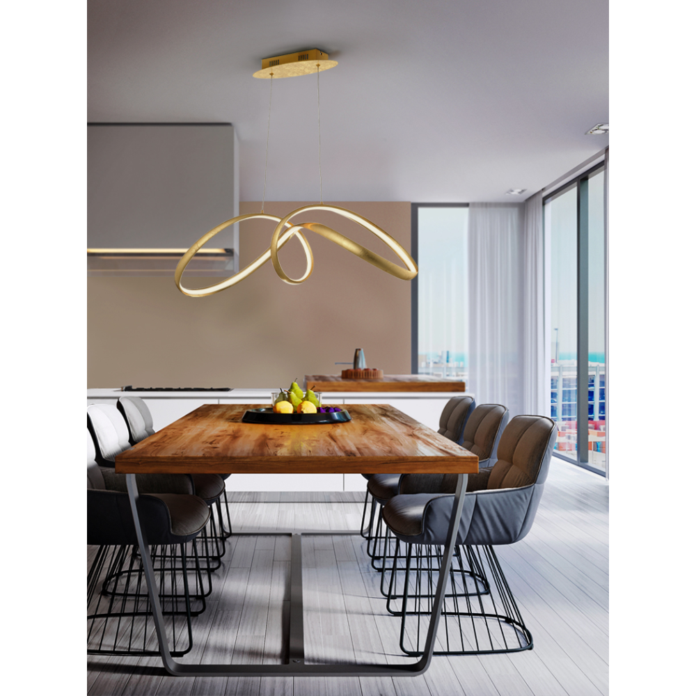 LIA -LAMPARA PAN ORO