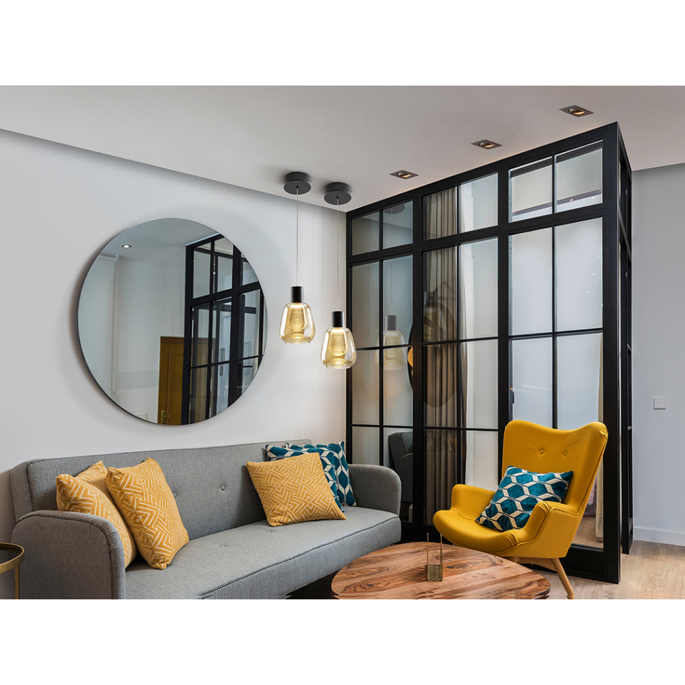 I3-CARISA- LAMPARA 1L NEGRO