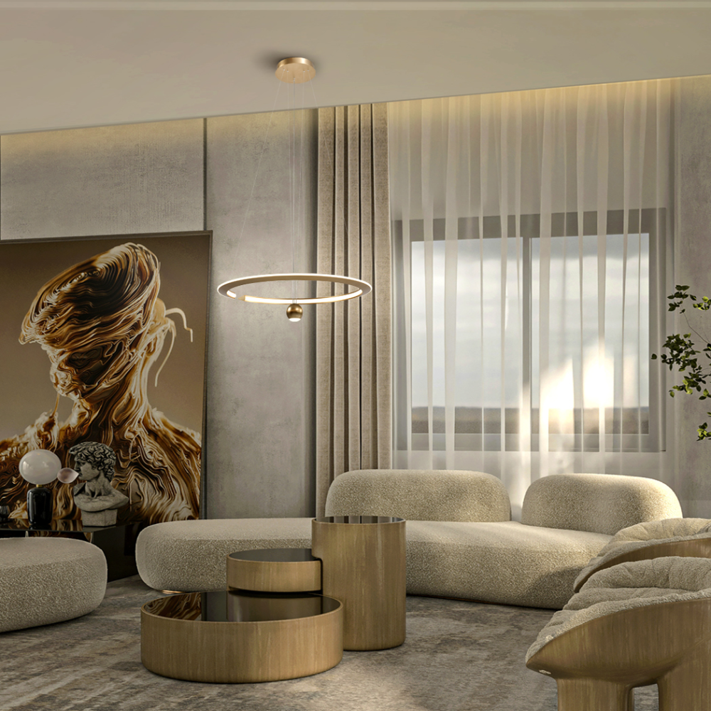 ORANE- LAMPARA DORADA D60