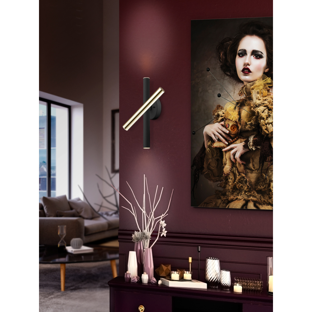 APLIQUE ?VARAS? ORO/NEGRO 3L