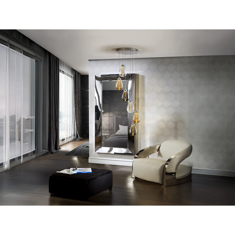 LAMPARA?TACCIA?6L CROMO/COLOR