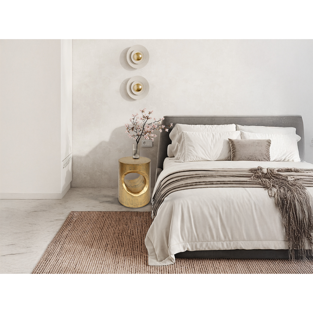 HOLE- MESA AUXILIAR DORADA