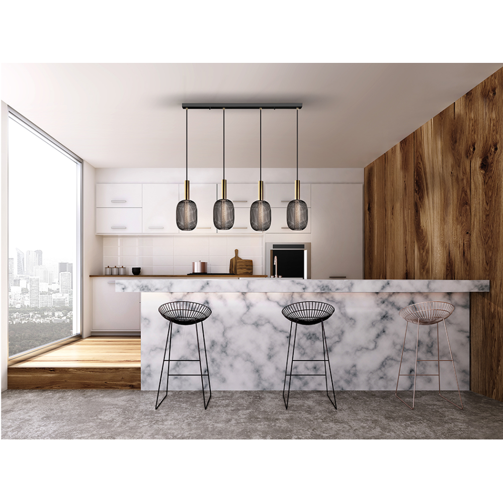 MICRON-LAMPARA 4L ORO/NEGRO