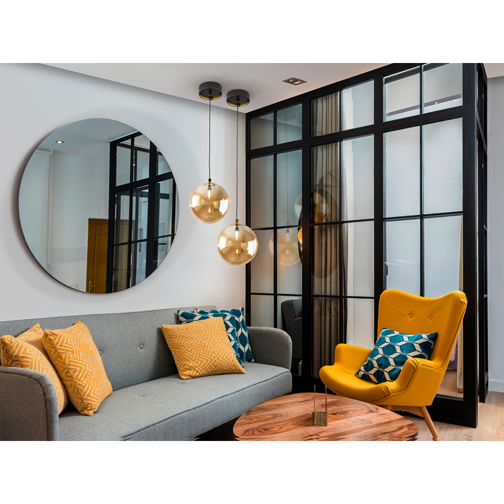 DARK-LAMPARA 1L 20D NEGRO-LATON