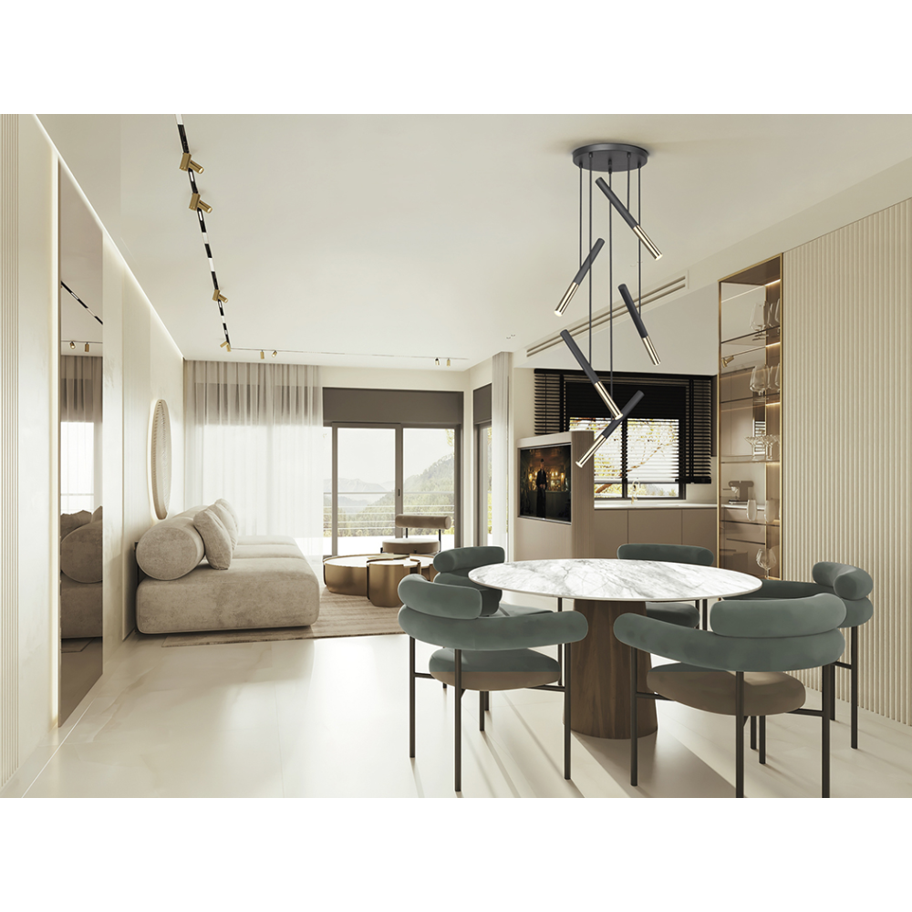 EDNA-LAMPARA 5L NEGRO-ORO