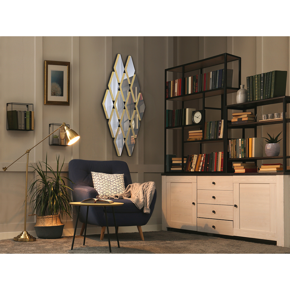 ROMULO- ESPEJO PAN DE ORO