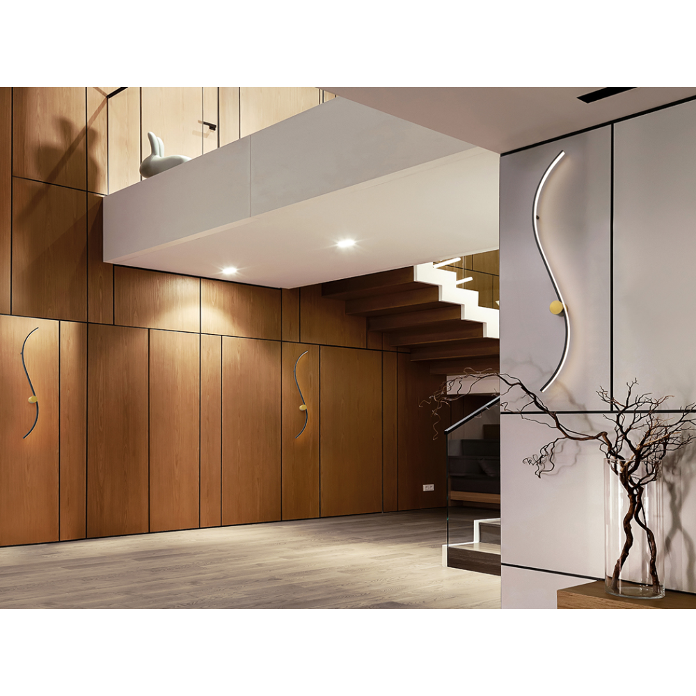 SILOE-APLIQUE NEGRO-ORO