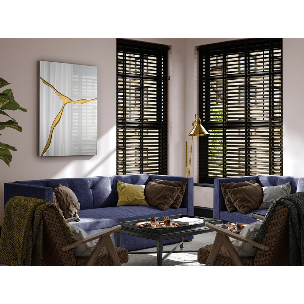 SURCOS II-ESPEJO PAN ORO 80X120