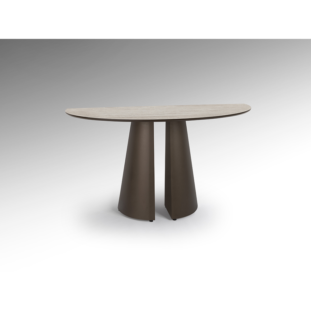 SAMARA- CONSOLA -TRAVERTINO/MARRON