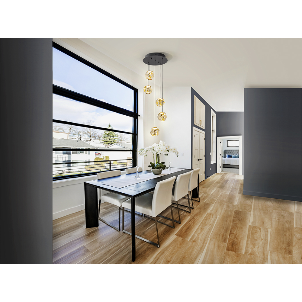 ZARIA-LAMP 5L-NEGRO/BRONCE/AMBAR D25 DIM