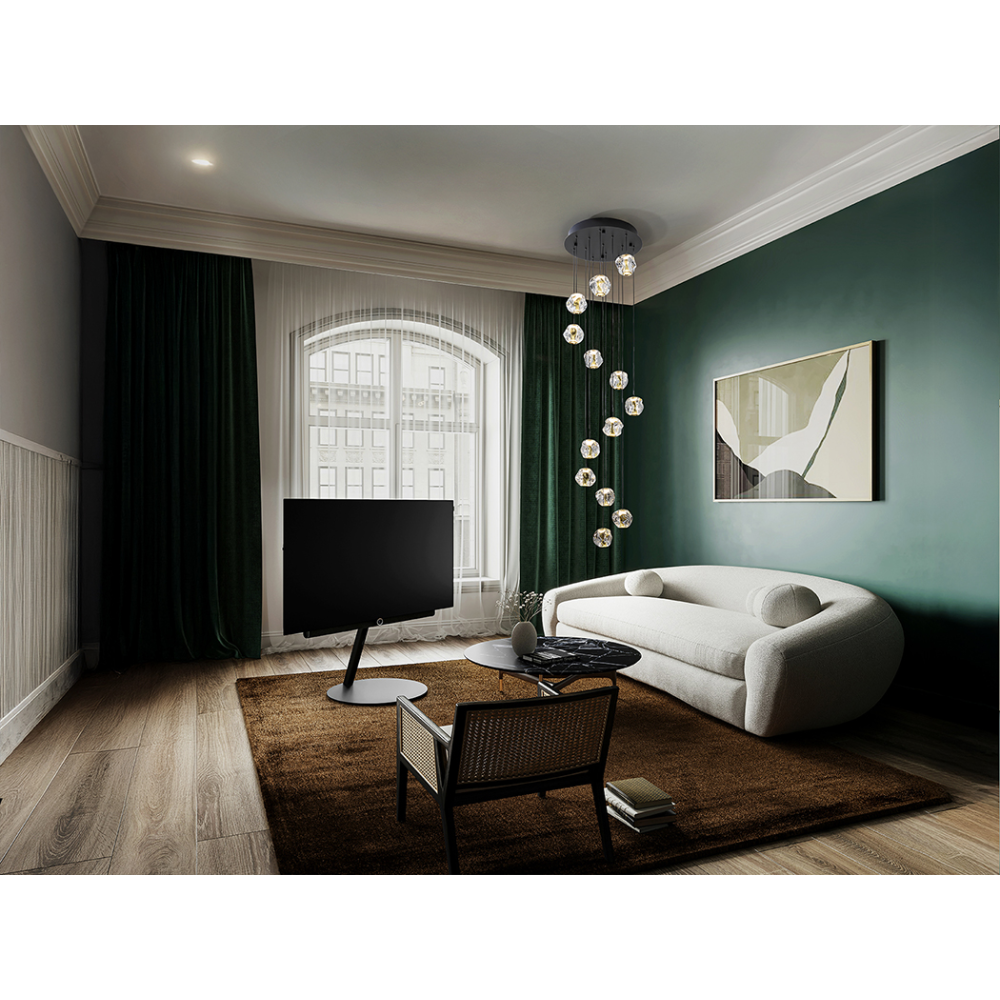 ZARIA-LAMP 13L- NEGRO/ORO/TRANSP D60 DIM